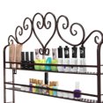 thumbnail image 4 of 6 Tiers Metal Wall Mounted Nail Polish Rack Display Organizer Holder Shelf UK, 4 of 5