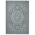 thumbnail image 4 of FH Home Flat Woven Outdoor Rug - Waterproof, Easy to Clean, Stain Resistant - Premium Polypropylene Yarn - Vintage Persian - Patio, Porch, Deck, Balcony - Shiraz - Ocean - 5ft 4in x 7ft 6in, 4 of 5