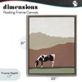 thumbnail image 4 of Stupell Industries Contemporary Modern Mountains Horse Brown Floating Frame Canvas Art, 25 x 31, by Patricia Pinto, 4 of 8