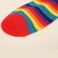 thumbnail image 1 of Women Novelty Rainbow Striped Multi Colour Pattern Ankle Socks, 1 of 5