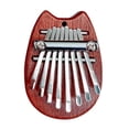 thumbnail image 2 of Mini Kalimba Thumb Piano, Solid Wood 8 Keys Finger Piano, Portable Marimba Musical Thumb Piano with Lanyard, Valentines Gift for Kids Adults Beginners, 2 of 7