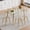 1 Table+6 Transparent&Gold Chairs, variant on ExtraLco 5 Piece Glass Dining Table Set for 4, 51 Inch Tempered Glass Table with Gold Legs and Clear Plastic Chairs