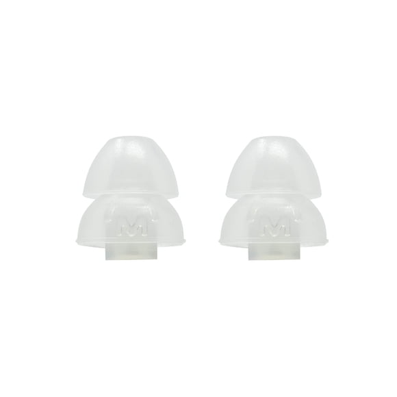 Auriculares Etymotic Research con doble brida, 3 pares, de color medio transparente