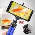 thumbnail image 4 of Flexible Phone Tripod Stand with 360° Ball Head, Non-Slip Legs, Universal Phone Mount, for Vlogging, Travel, Live Streaming, Red, 4 of 10