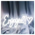 thumbnail image 1 of Letrero De Neón Engaged Con Forma De Corazón Y Luz LED Regulable Para Bodas, Despedidas De Soltera, Fiestas De Compromiso, Decoración 42cmx18cm, 1 of 7
