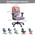 thumbnail image 6 of SCRAWLGOD Horse Sunset Set of 2 Breathable Cover for Office Chair Seat Elastic Breathable Boss Chair Slipcovers Easy to Remove Stain Resistant Chair Protector, 6 of 7