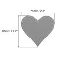 thumbnail image 2 of Parches de hierro en forma de corazón Uxcell gris bordados 15Pcs 2.8"x2.7", 2 of 6