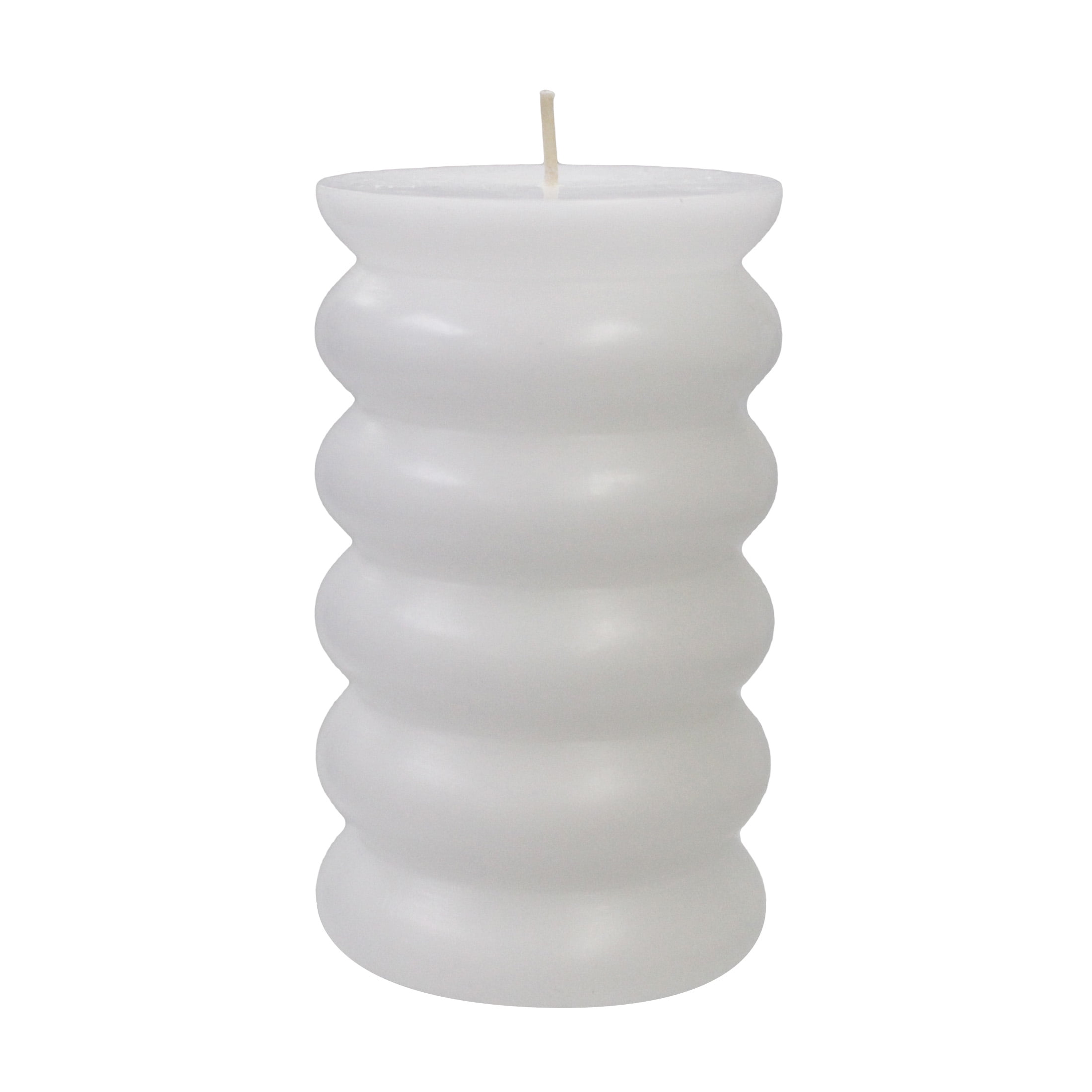 Better Homes & Gardens Unscented Bubble Pillar Candle, 3x5 inches, White