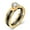 2color, variant on Stylish Ceramic Set Zircon Split Couple Ring