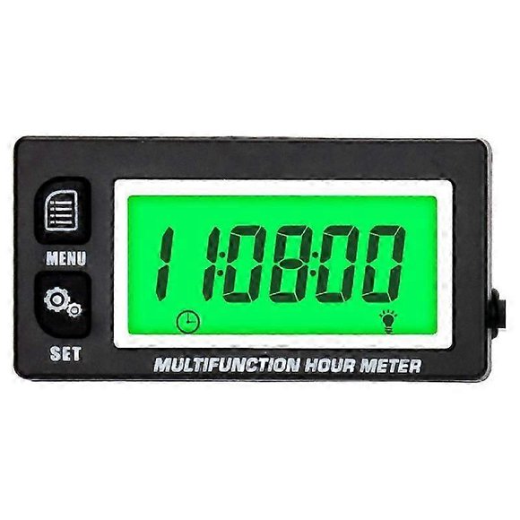 Lcd Digital Hourmeter Tachometer Engine Thermometer Replaceable Clock For Motorcycle Atv Marine Boat Gasoline Engines
