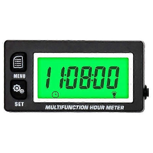 Lcd Digital Hourmeter Tachometer Engine Thermometer Replaceable Clock For Motorcycle Atv Marine Boat Gasoline Engines