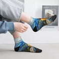 thumbnail image 2 of Pofeuu Mountain Blue Flowers Vase Print 30cm Socks, Adult Running Hiking Socks for Youth and Adult, 2 of 7