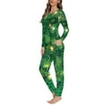 thumbnail image 2 of FKELYI Christmas Women Pajamas Size 3XL 2pcs Leisure Xmas Tree Leaf Long Sleeve Women Pjs Stretchy Pajamas for Women's Lingerie, Sleep & Lounge, 2 of 5