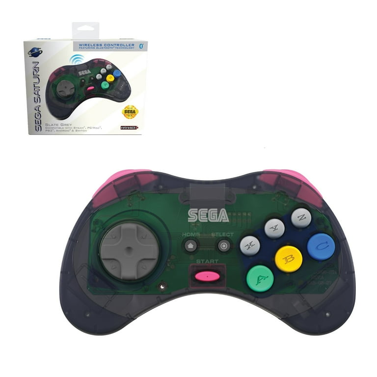 SEGA Saturn Bluetooth Wireless Controller Pad Gamepad for PC Mac
