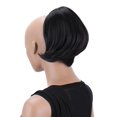 thumbnail image 1 of PRETTYSHOP BUN Up Do Hair Piece Hair Ribbon Ponytail Extensions Draw String Scrunchy Scrunchie Wavy Messy Black brown # 3 H402, 1 of 5