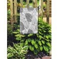 thumbnail image 2 of JSDART Pattern Leafs Fall Outline Sketch Abstract Graphic Garden Flag Decorative Flag House Banner 12x18 inch, 2 of 2