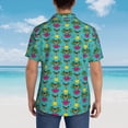 thumbnail image 6 of Goofa Sunmmer Cat Hawaiian Shirt for Men, Unisex Summer Beach Casual Short Sleeve Button Down Shirts,Aloha Tropical Floral print shirt-Large, 6 of 9