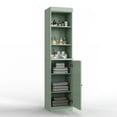 thumbnail image 4 of 100% Solid Wood 16.5" Bathroom Storage Cabinet with Solid Doors and Adjustable Shelves, 4 of 5