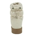 thumbnail image 5 of Soda Style Snow - Faux Fur Lining Micro suede Soft Nylon Ankle Fashion Bootie w/Adjustable Elastic Beige Light Stone 11, 5 of 5