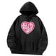 thumbnail image 5 of Sudaderas con capucha para mujer, ropa deportiva con estampado de dibujos animados, jersey holgado y elegante para vacaciones de primavera, viajes, , M M, 5 of 10