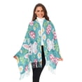 thumbnail image 3 of FORMRS Womens Scarf Winter Soft Long Big Warm Shawls Wrap Tassel Scarves, Cartoon Easter Bunny, 3 of 9