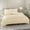 Beige Cream, variant on 4 Pc Cotton Sheet Set - Egyptian Cotton Sheet Set - Cotton Flat Sheet - Cotton Fitted Sheet - Cotton Pillowcase -(Teal/Short Queen)