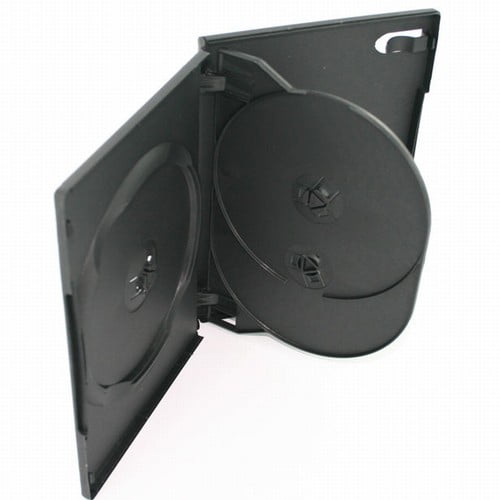 CheckOutStore 25 STANDARD Black Triple 3 Disc DVD Cases by