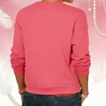 thumbnail image 5 of Enjoytime Valentines Couples Sweatshirts Heart Printed Long Sleeve Crewneck Sweatshirt Funny Holiday Men and Women Tops, 5 of 8