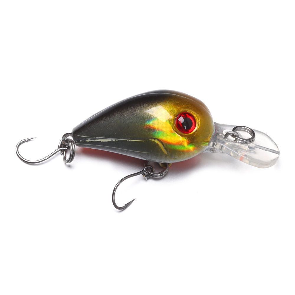 Lure Bait Bass Perch Mini micro ABS Fishing Lure Hard Fishing Lure Floating  Artificial Lure 7 