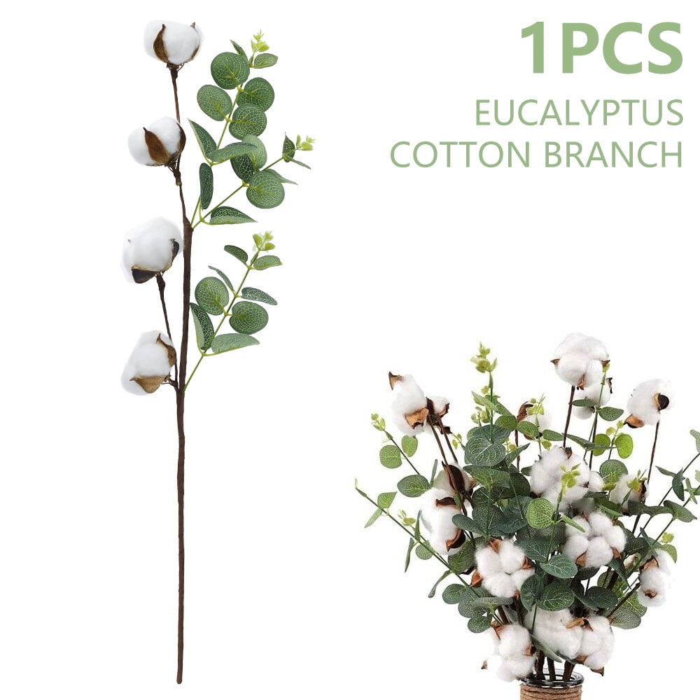 Petals Dried /- cotton branch 70-80cm Details about   Genuine Cotton with 5 show original title 