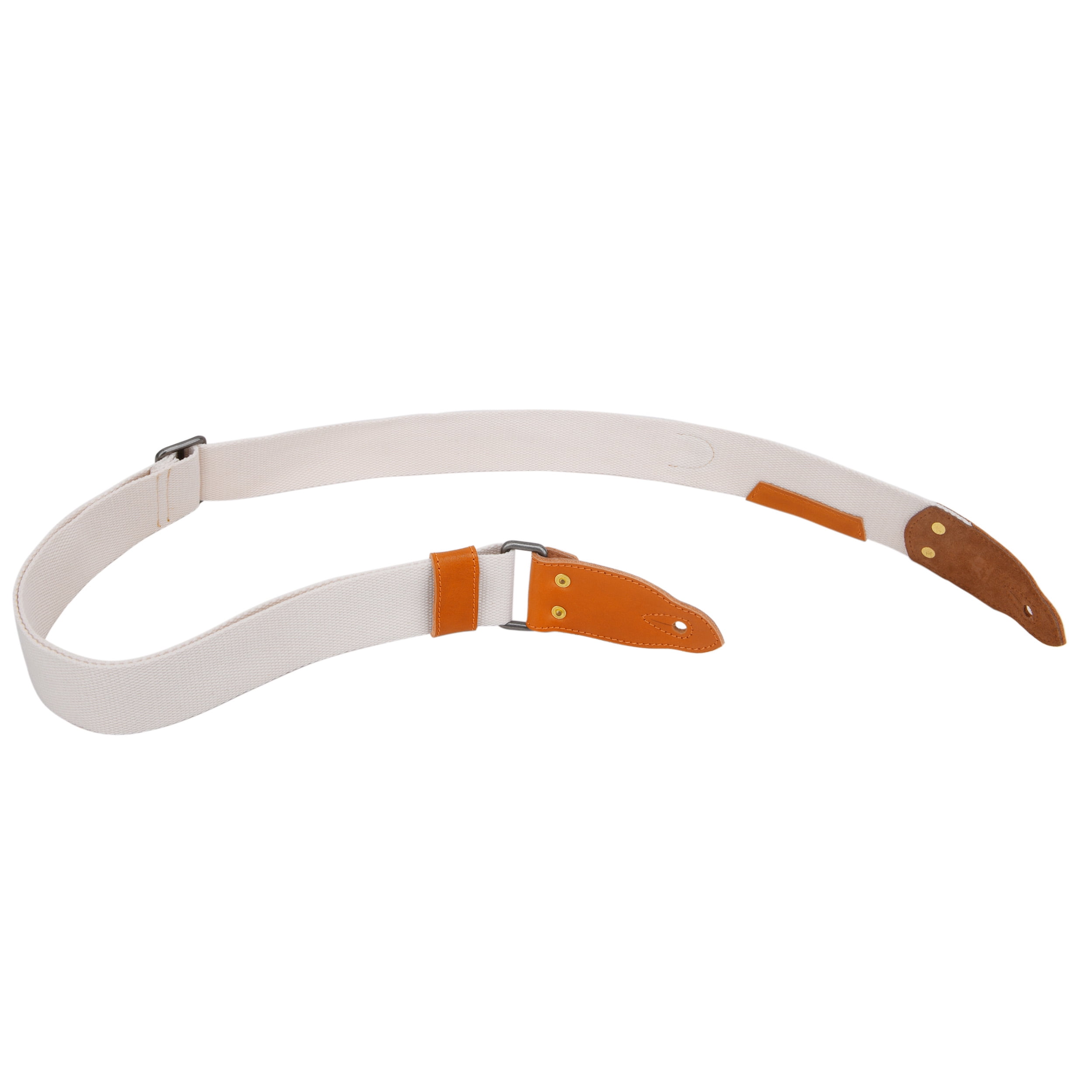 Guitar Strap Cotton Leather Adjusted for Acoustic Electric Bass Guitar 2 Inch Wide