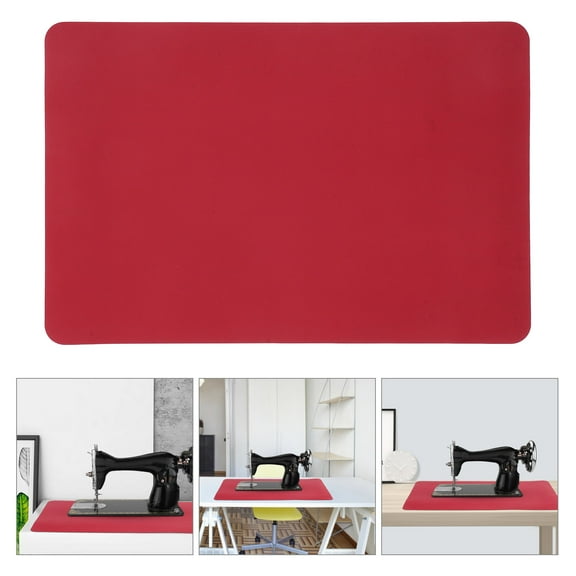Milisten sewing machine mat Sewing Machine Mat Red Durable 1Set for Quilting and Embroidery