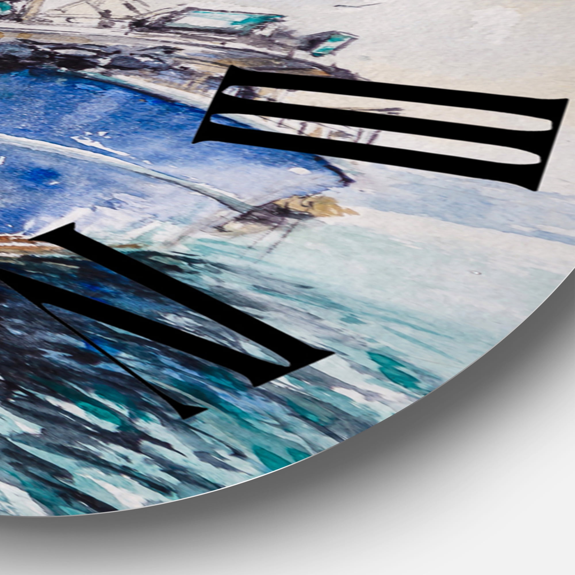 Designart 1 in Coastal Wall Clock
