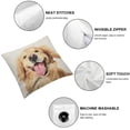 thumbnail image 4 of Nawypu  Sofa Pillow Case, Decorative Throw Pillow Cushion Cover for Home Office Cute Winking Golden Retriever Dog 2pc, 4 of 6