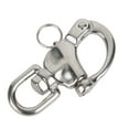 thumbnail image 1 of Climbing Snap Hook, Mountaineering Rock Climbing Shackle 316 Stainless Steel Rotation Quick Connect Spring Snap Hook Carabiner for Outdoor Travel Camping, 1 of 7