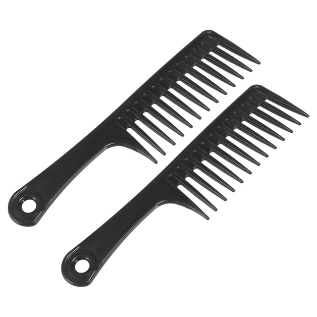 2pcs Wide Tooth Comb for Curly Hair Wet Hair Long Thick Wavy Hair Detangling Comb Hair Combs for Women