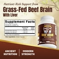 thumbnail image 3 of (3 pack) Vitamatic Grass Fed Beef Brain with Liver - 180 Capsules - Freeze Dried & Non-GMO - Pasture Raised Glandular Supplement - Made in USA, 3 of 13