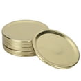 thumbnail image 3 of 24PCS Round Split Type Lids Canning Jar Sealing Storage Covers for Regular Wide Mouth Jar(Gold 86mm), 3 of 6