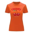thumbnail image 3 of Playera Blusa De Cerezas Cherry Happy Have A Nice Day Casual Ropa Para Mujer Ropa De Dama Color Anaranjado Talla Grande Marca Emil SaEs, 3 of 4