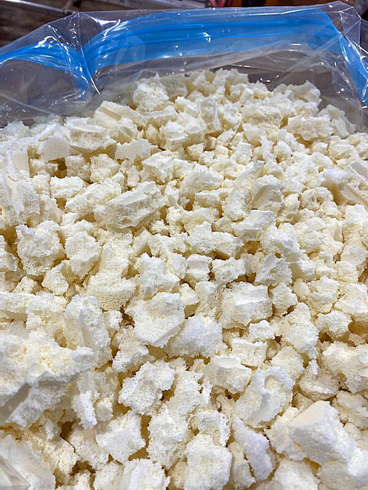 QQbed Shredded Latex Foam Filling, 10 lb, Made in USA, 1 Pack