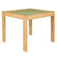 thumbnail image 2 of Mesa de Madera Barnizada Duduk Verde para Niños, 2 of 2