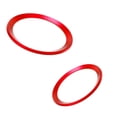 thumbnail image 2 of Xotic Tech 2 Pcs Car Front Rear Logo Red Ring Decoration For BMW 5 Series F10 F11, 2 of 7
