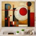thumbnail image 1 of Designart Abstract Shapes Oversized Wall art decor, Abstract Shapes Wall Art, Earthy Exploration Brown Red Brown And Red Exploring Dimensions , Brown Modern Canvas wall art, 40x30 inches, 1 of 5