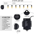 thumbnail image 4 of Morttic 2 Pack Orange String Lights 16.4Feet 50 LED Battery Operated Waterproof Mini Fairy Lights Show with 8 Modes for Outdoor Indoor Patio Xmas Tree Birthday Party Holiday Christmas Decorations, 4 of 8