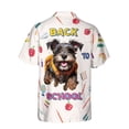 thumbnail image 2 of Back to School Cute Schnauzer Hawaiian Shirt Breathable Summer Unisex Merch Miniature Schnauzer Dog Lover - 13010, 2 of 6