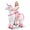 Pink, variant on ICEEIF Ride-On Unicorn Toy for Kids 4-9 Years, Mechanical Plush Unicorn Riding Animal, No Battery Powered, Max Load 165 lbs, Rainbow