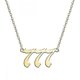 thumbnail image 1 of Collar con número de ángel, joyería numerológica de acero inoxidable en plata y oro, 555, oro, 1 of 5