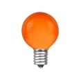 thumbnail image 3 of Novelty Lights 100 Feet Orange G30 Globe Outdoor Patio String Lights, Brown Wire, 3 of 6
