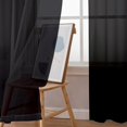 thumbnail image 2 of Cortinas transparentes Simplebrand negras de 213 cm de largo, 2 paneles, 2 of 5