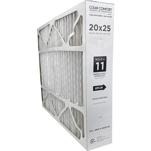 Clean Comfort AMP-11-2025-45 - 20" x 25" x 4.5" Media Air Filter, MERV 11